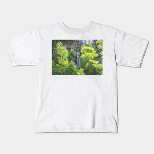 Bridal Veil Falls in Spearfish Canyon Kids T-Shirt